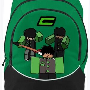 Roblox Kids Backpack - Green/Black